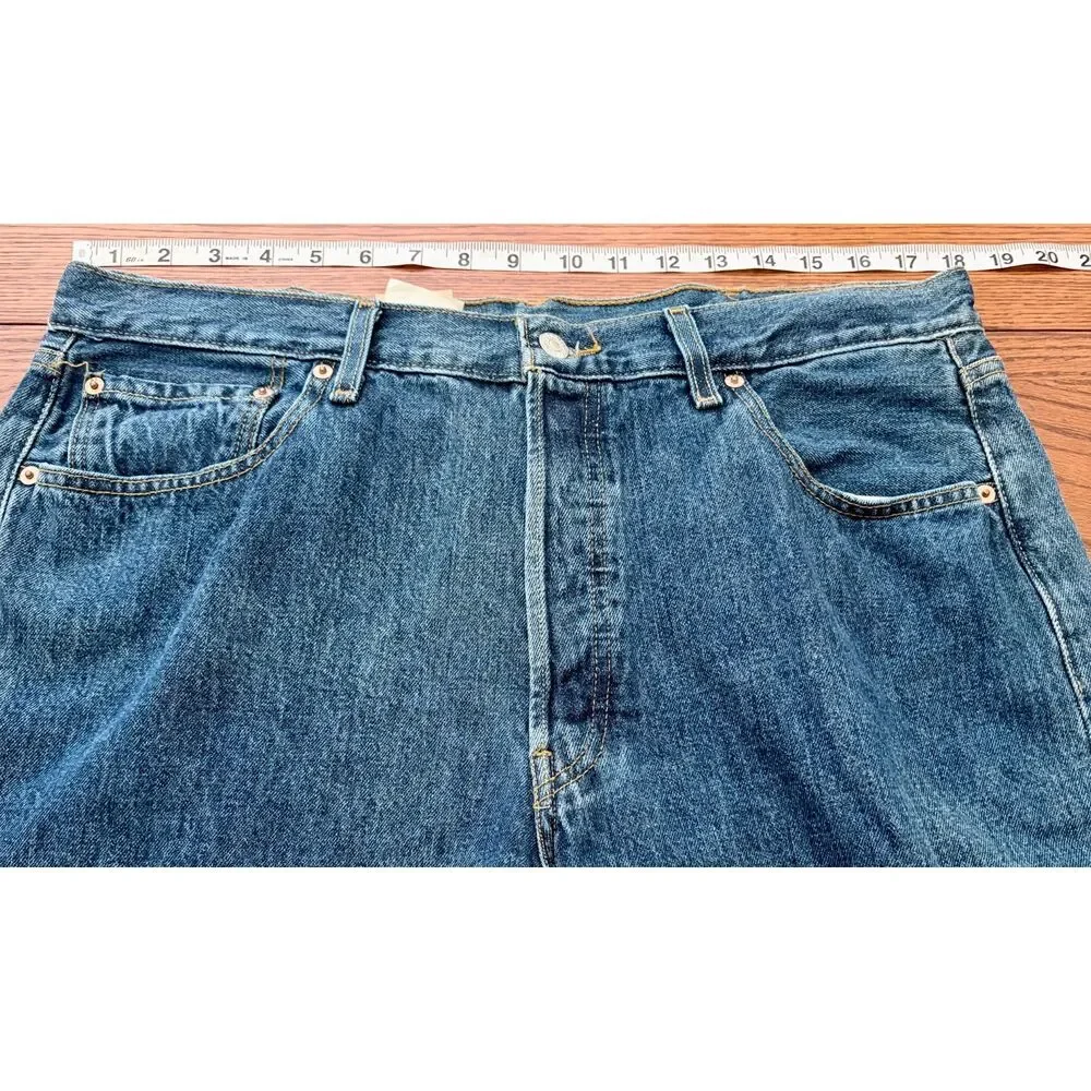 Y2K Early 2000 Levi's 501 Deadstock New With Tags 38x34 Button Fly 100% Cotton